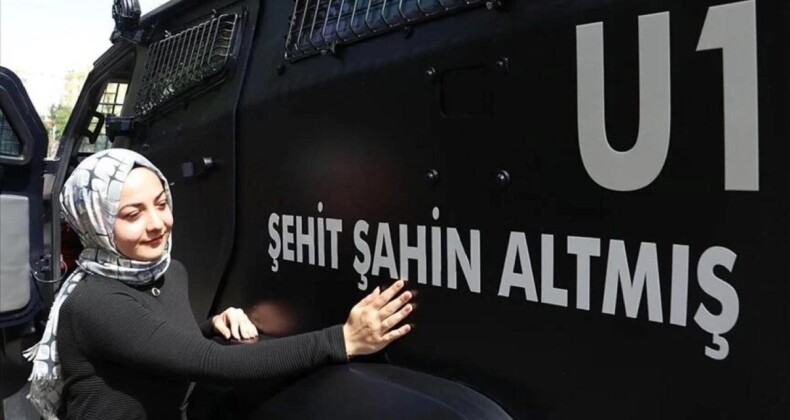 Adana’da şehit polisin adı kızının isteği üzerine zırhlı araca verildi