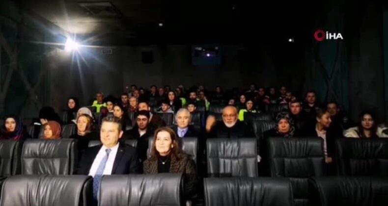 Şehit aileleri ve gazileri duygulandıran sinema filmi