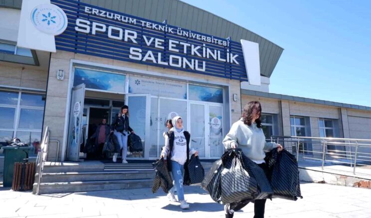 Erzurum Teknik Üniversitesi Öğrencileri Bayram Öncesi 300 Öğrenciye Giyim Yardımında Bulundu