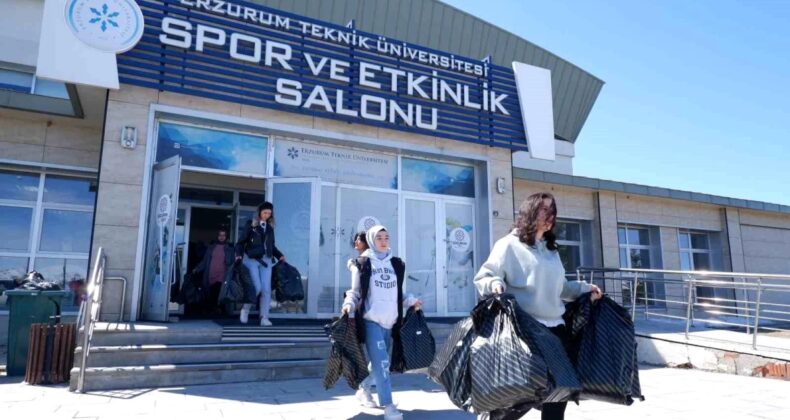 Erzurum Teknik Üniversitesi Öğrencileri Bayram Öncesi 300 Öğrenciye Giyim Yardımında Bulundu